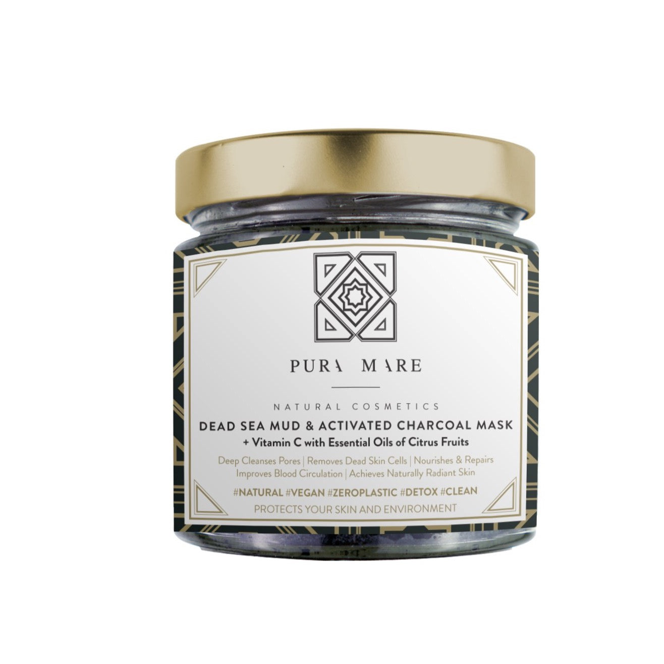 Pura Mare Dead Sea Mud & Activated Charcoal Mask