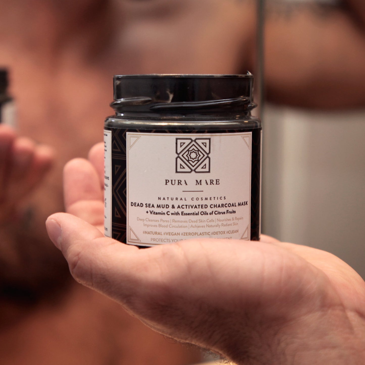 Pura Mare Dead Sea Mud & Activated Charcoal Mask