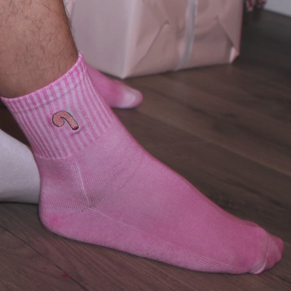 Cocks On Socks - Pink Socks w/Pink Logo