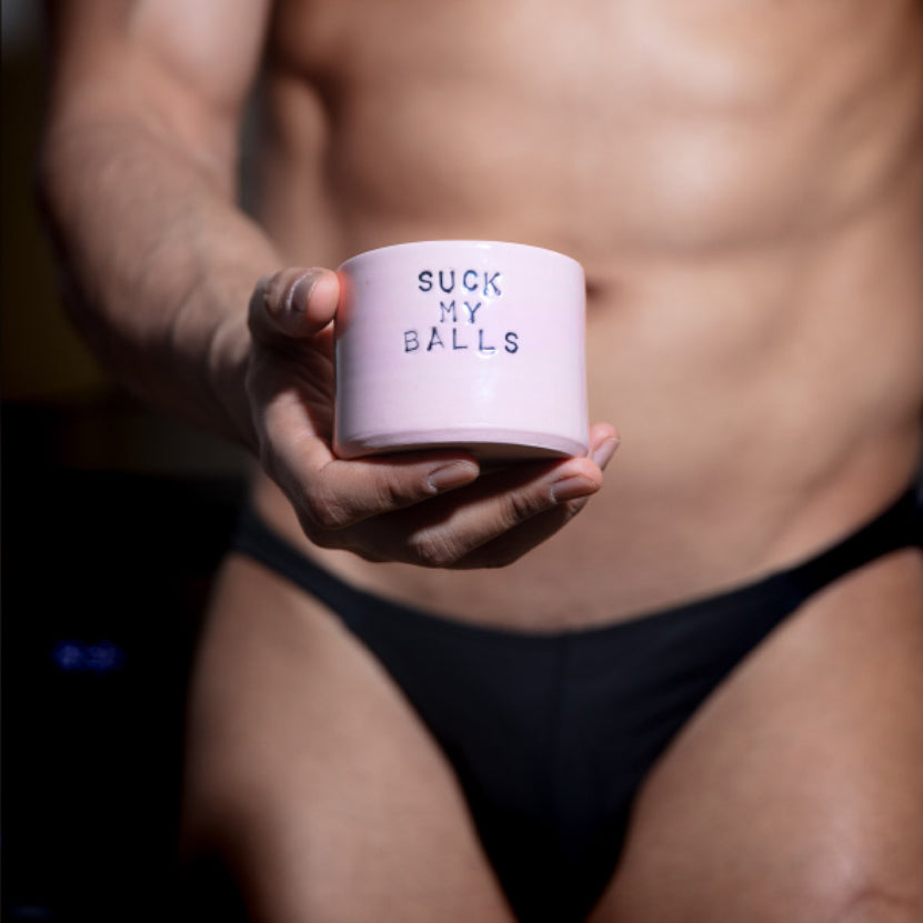 Coffee mug - Suck My Balls - Pink
