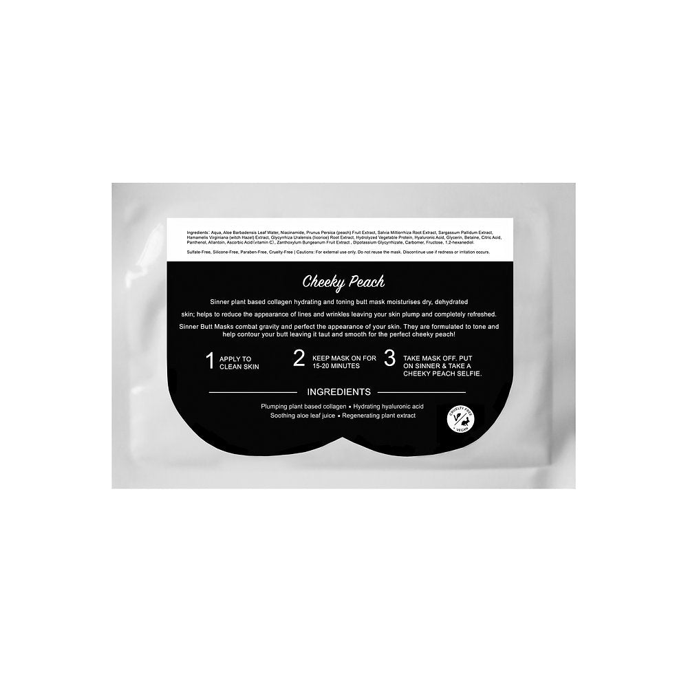 Sinner -  Cheeky Peach Butt Mask