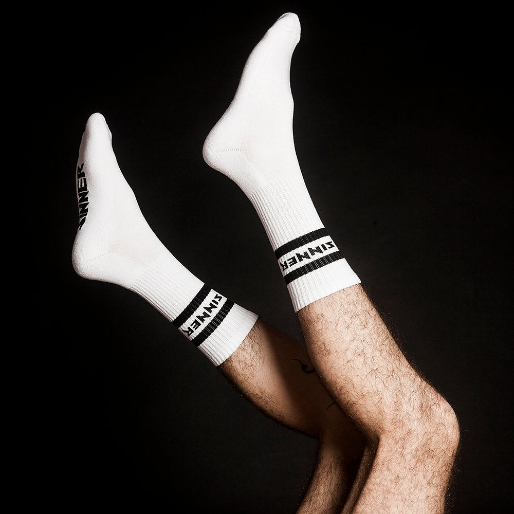 Sinner - Dual Socks White