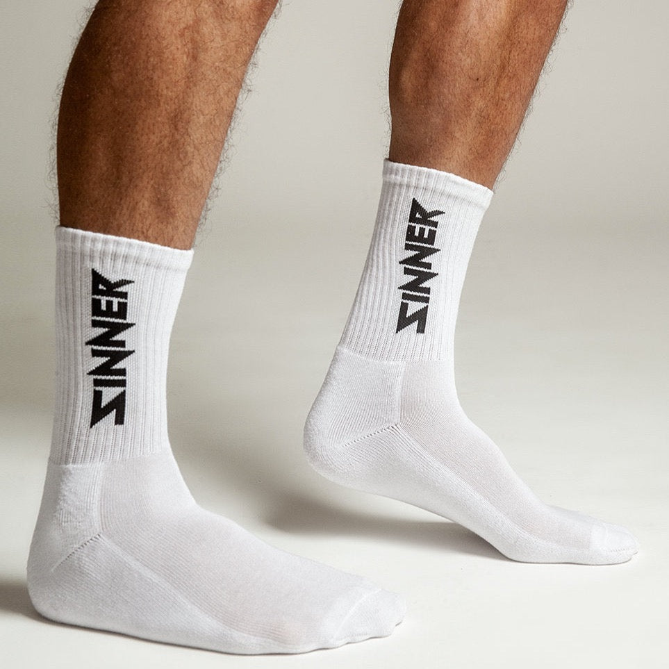 Sinner - Pure Socks - White