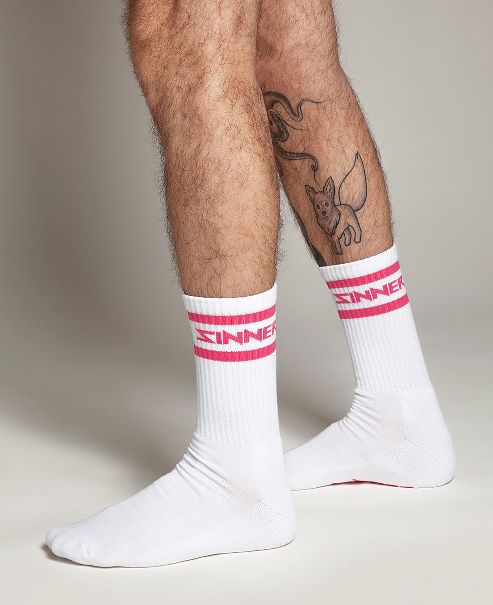 Sinner - Hot Pink Socks