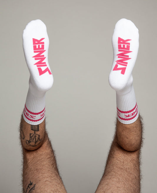 Sinner - Hot Pink Socks