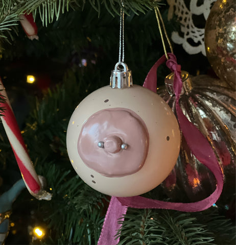 Jingle Boobs - Pink w/Piercing